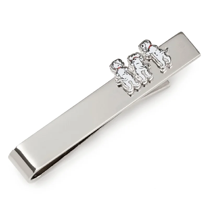 Classic and simple tie clip for men with polished finish for versatile look -101 Dalmatians Tie Bar