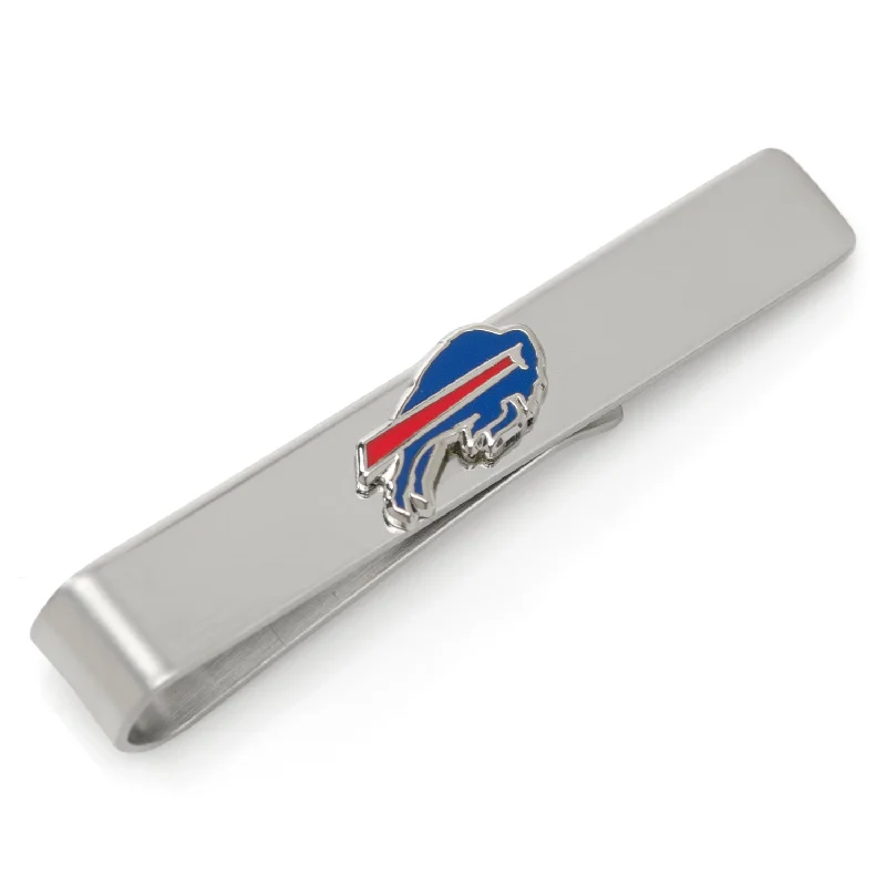 Vintage silver tie clip for men with antique finish and timeless appeal -Buffalo Bills Tie Bar