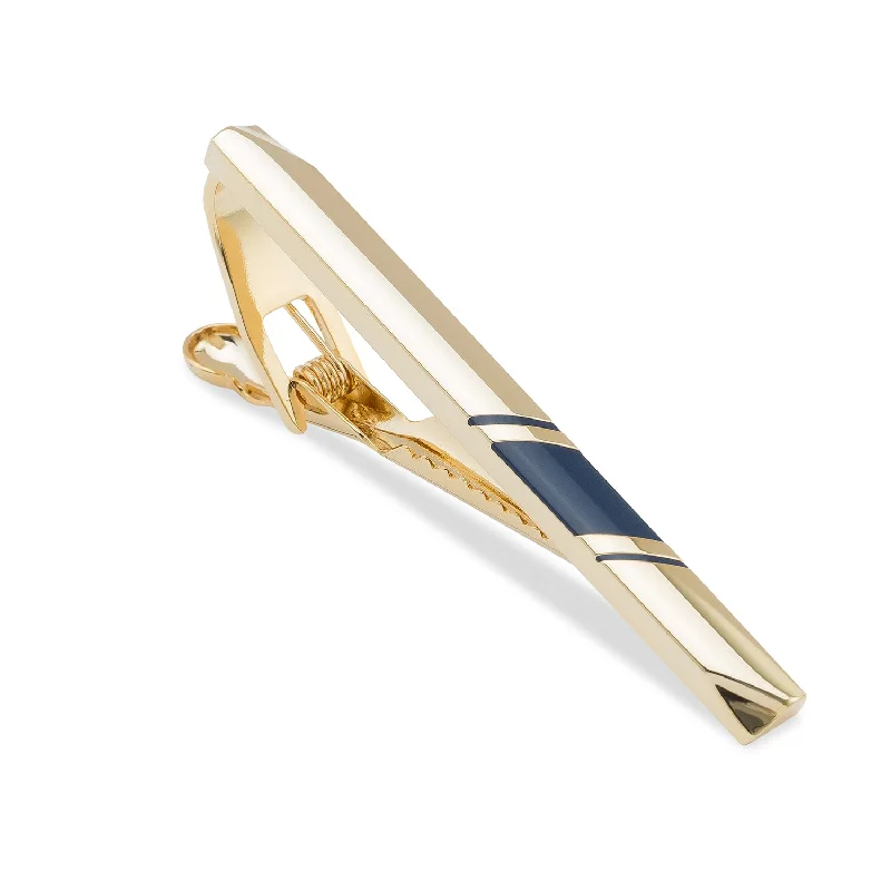 Subtle matte tie clip for men with understated design for professional settings -Ace Gold Tie Bar