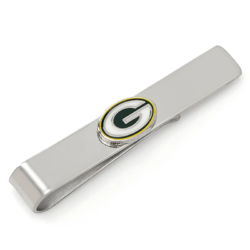 Traditional silver tie clip for men with timeless design and refined appeal -Green Bay Packers Tie Bar