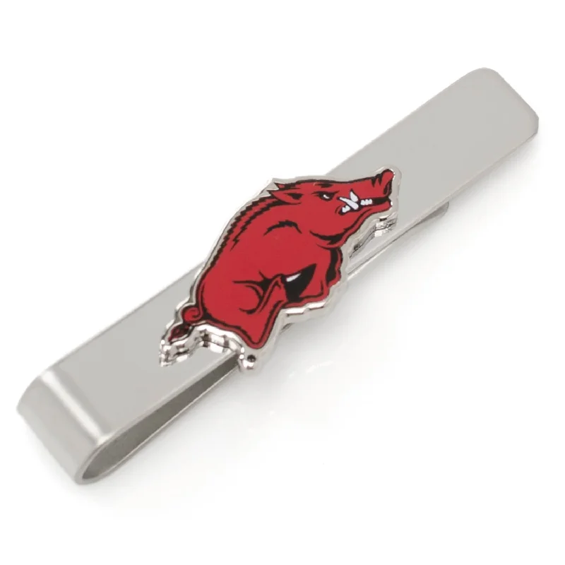 Personalized corporate tie clip with custom logo for business gifts -University of Arkansas Razorbacks Tie Bar