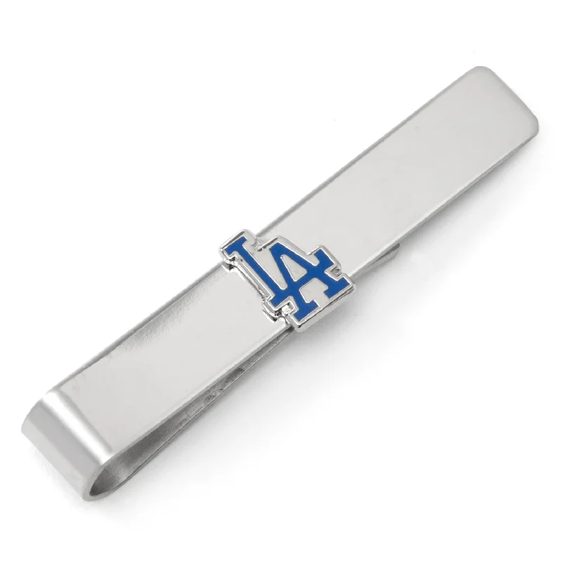 High-quality silver tie clip for men with sleek and stylish design -LA Dodgers Tie Bar