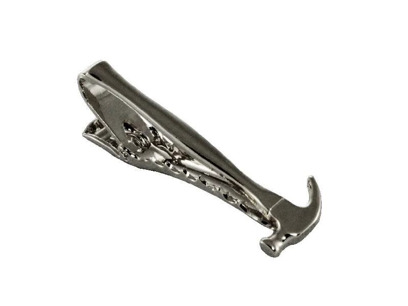 Personalized tie clip for men with custom engraving options for unique touch -Hammer Tie Bar