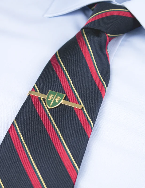 Stylish striped tie clip for men with clean lines and modern style -Commando Logistic Regiment Tie Bar