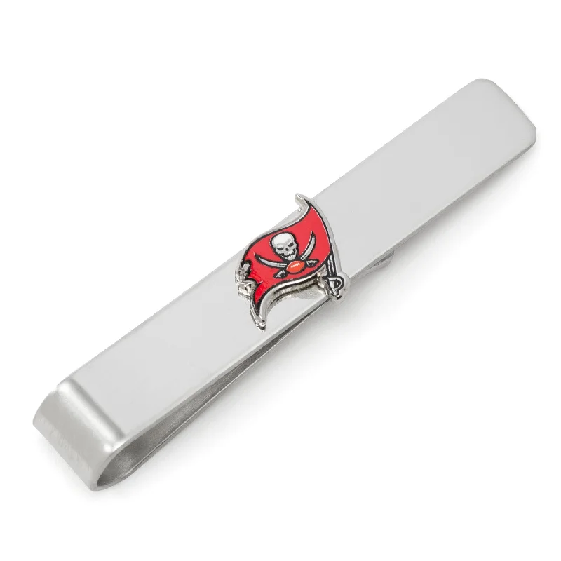 Classic round tie clip for men with subtle engraving and elegant design -Tampa Bay Buccaneers Tie Bar