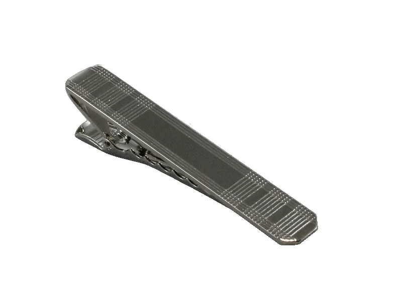 Sophisticated gold tie clip for men with high-quality finish and elegant appeal -Plaid Tie Bar