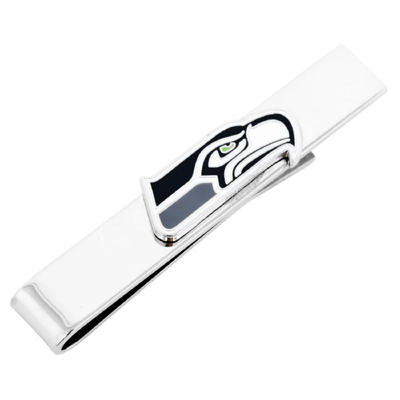 Subtle matte tie clip for men with understated design for professional settings -Seattle Seahawks Tie Bar