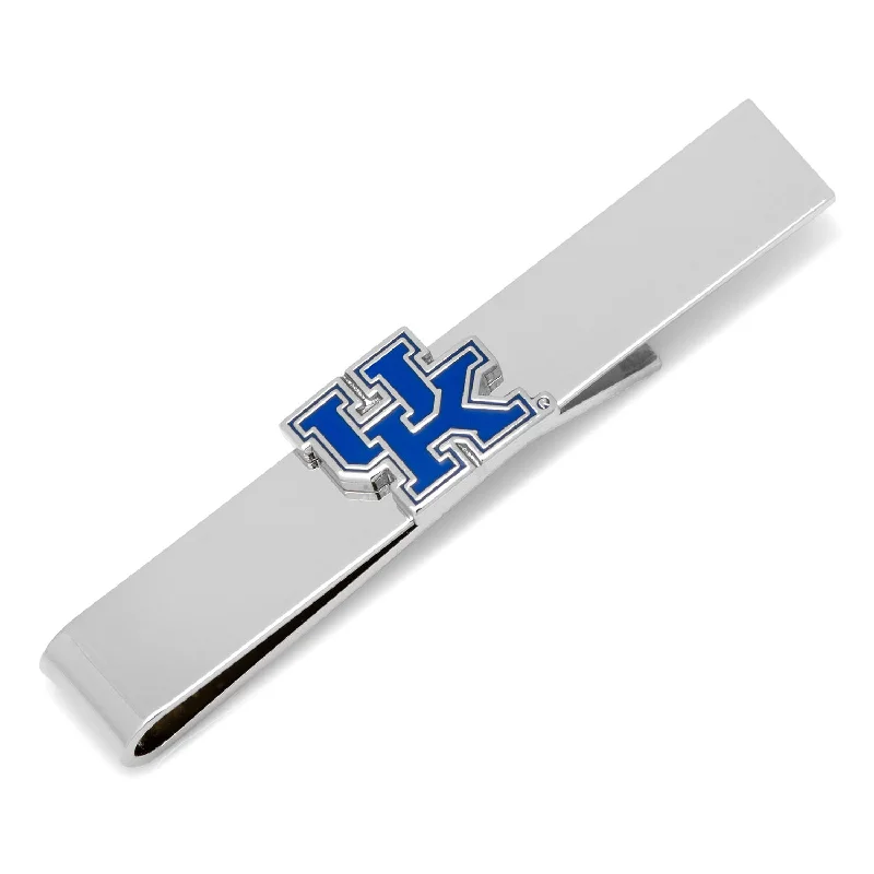 Custom engraving tie clip for men with initials or memorable date for uniqueness -University of Kentucky Wildcats Tie Bar