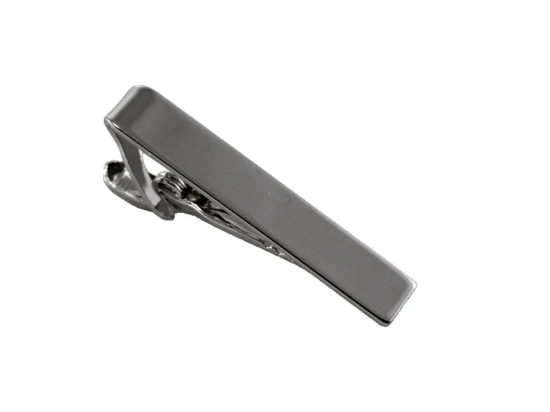 Personalized tie clip with date engraving for special occasion remembrance -3/4 Tie Bar