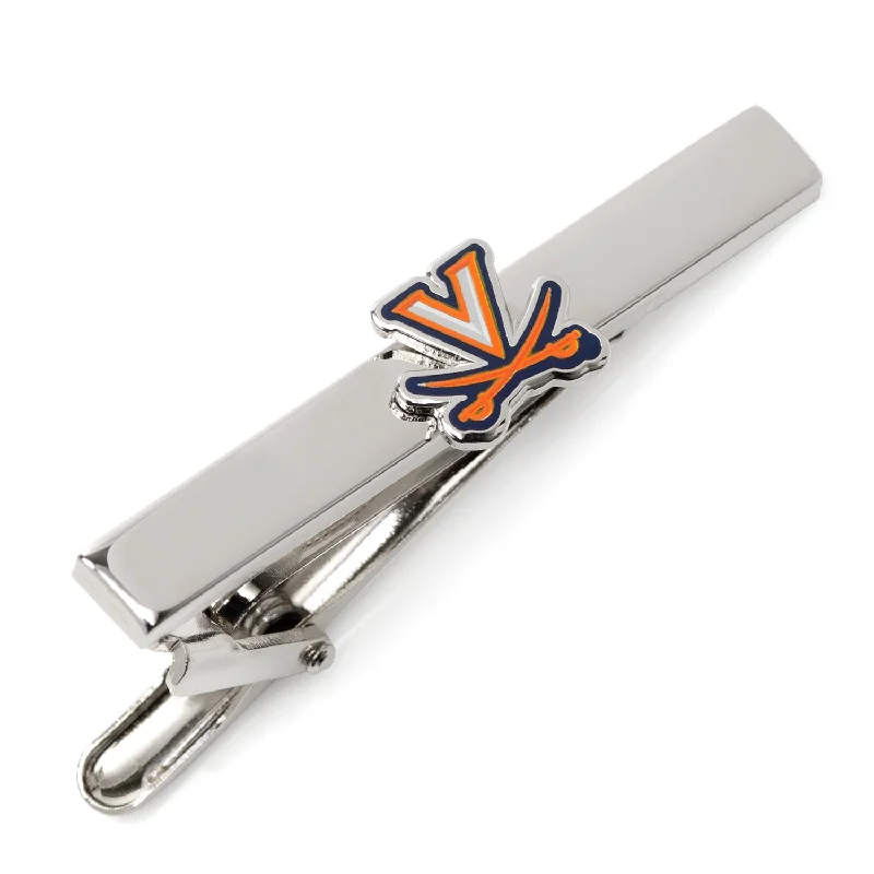 Personalized tie clip with message engraving for thoughtful gift option -University of Virginia Cavaliers Tie Clip