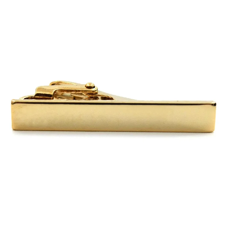 Vintage bronze tie clip for men with unique patina finish and rustic appeal -Gold Tie Bar