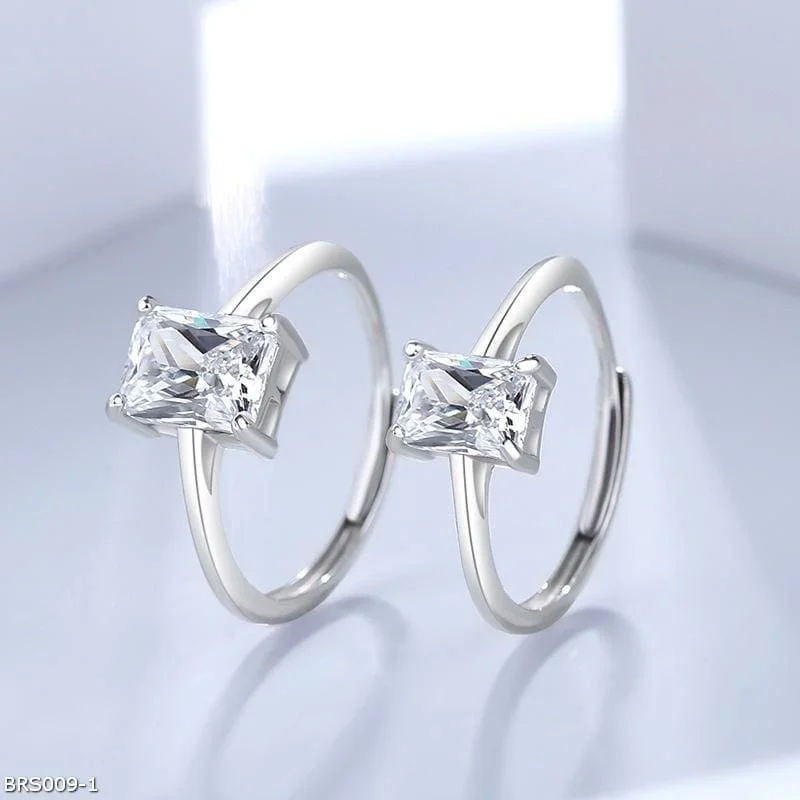 Hoop earrings with satin finishes for a smooth and elegant appearance-Imitation diamond ring I