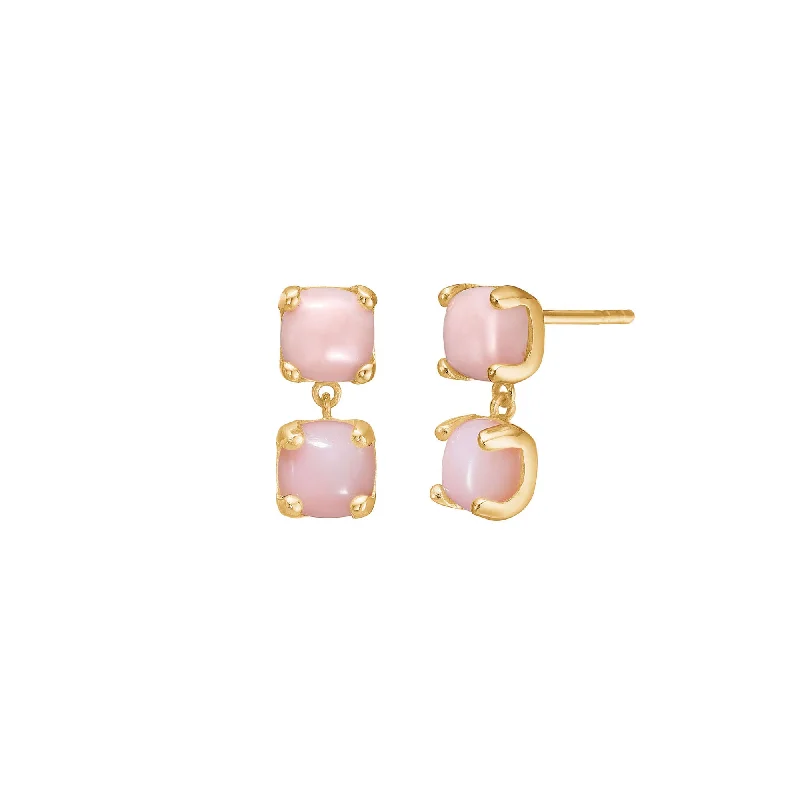 Hoop earrings with circle designs for a classic and timeless shape-Reef 18K Gold Plated Studs w. Opal