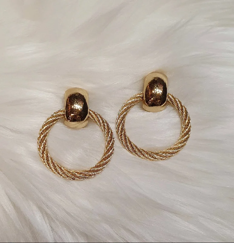 Hoop earrings with open designs for a modern, lighthearted vibe-Dior gold hoop earrings