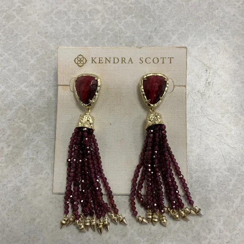 Hoop earrings with crescent moon shapes for a celestial and mystical appearance-Earrings Dangle/drop By Kendra Scott