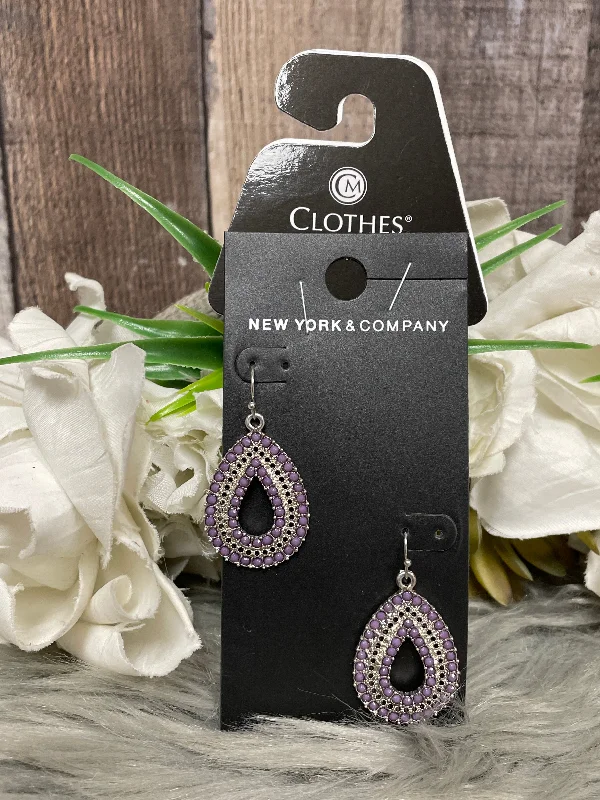 Hoop earrings with abstract wirework for an artistic, unique look-Earrings Dangle/drop By New York And Co