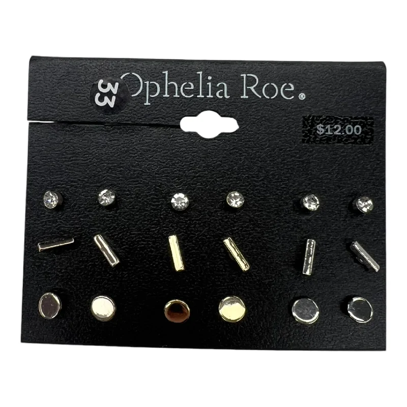 Hoop earrings with braided patterns for a detailed and textured finish-Earrings Stud By Ophelia Roe In Gold & Silver