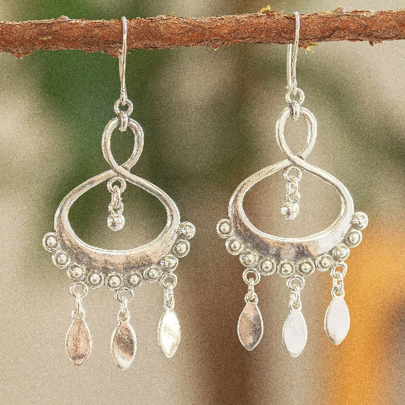 Best hoop earrings with asymmetrical designs for a fashion-forward, avant-garde look-Infinite Joy Chandelier Earrings Crafted from Sterling Silver