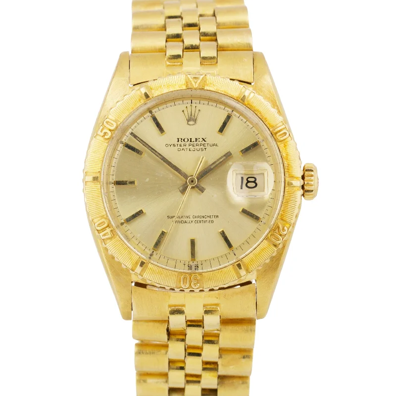 Best necklaces and pendants with vintage lockets for a nostalgic, sentimental look-1970 Rolex DateJust Turn-O-Graph CHAMPAGNE 36mm 18K Yellow Gold JUBILEE 1625