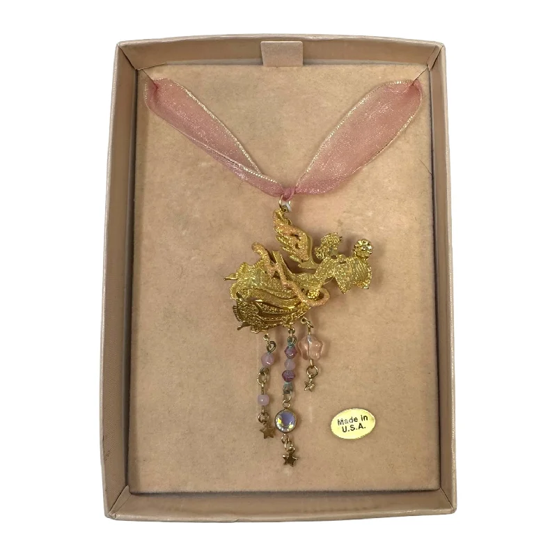 Beautiful necklaces and pendants with moon and star charms for a dreamy effect-Collectible Angel Pendant by Kirk’s Folly