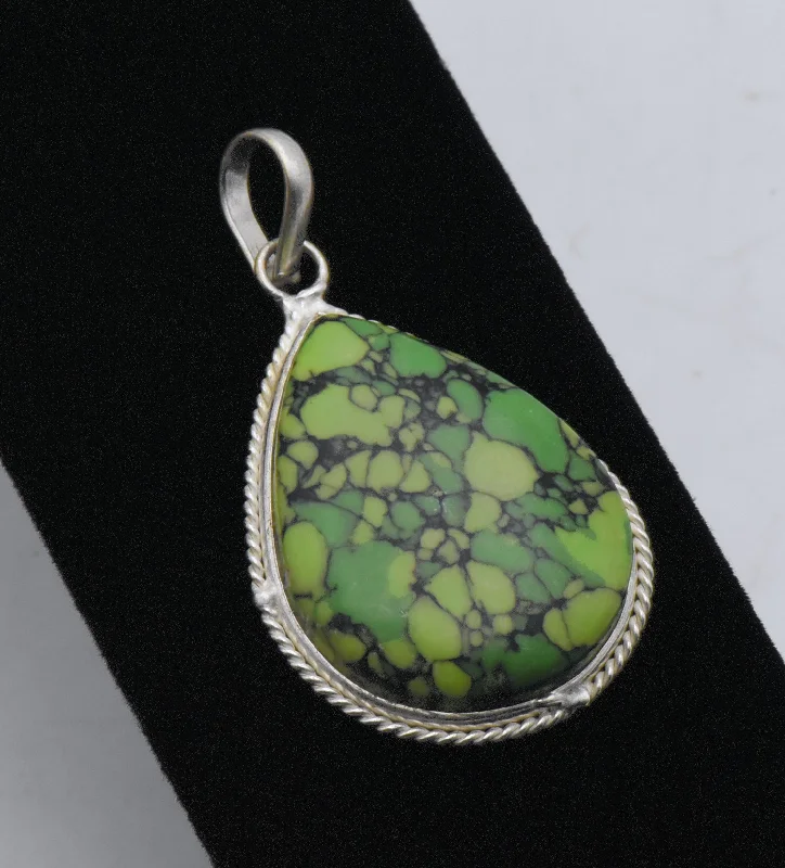 Best necklaces and pendants with intricate filigree for vintage-inspired elegance-Green Turquoise Pendant