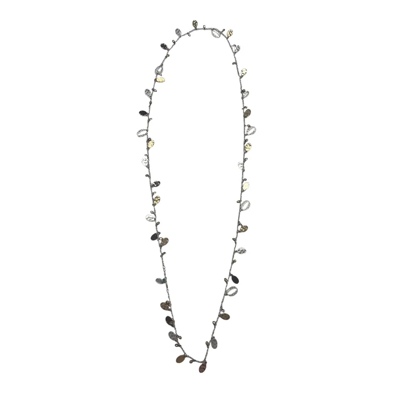 Necklaces and pendants with feather designs for a boho-chic, carefree vibe-Necklace Chain By Nine West In Silver