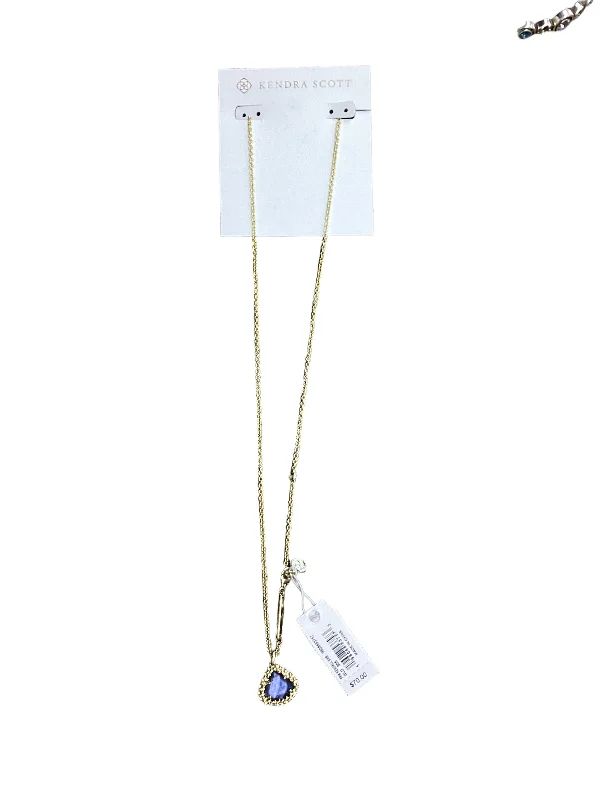 Beautiful necklaces and pendants with diamond halo settings for extra brilliance-Necklace Lariat & Y-drop By Kendra Scott