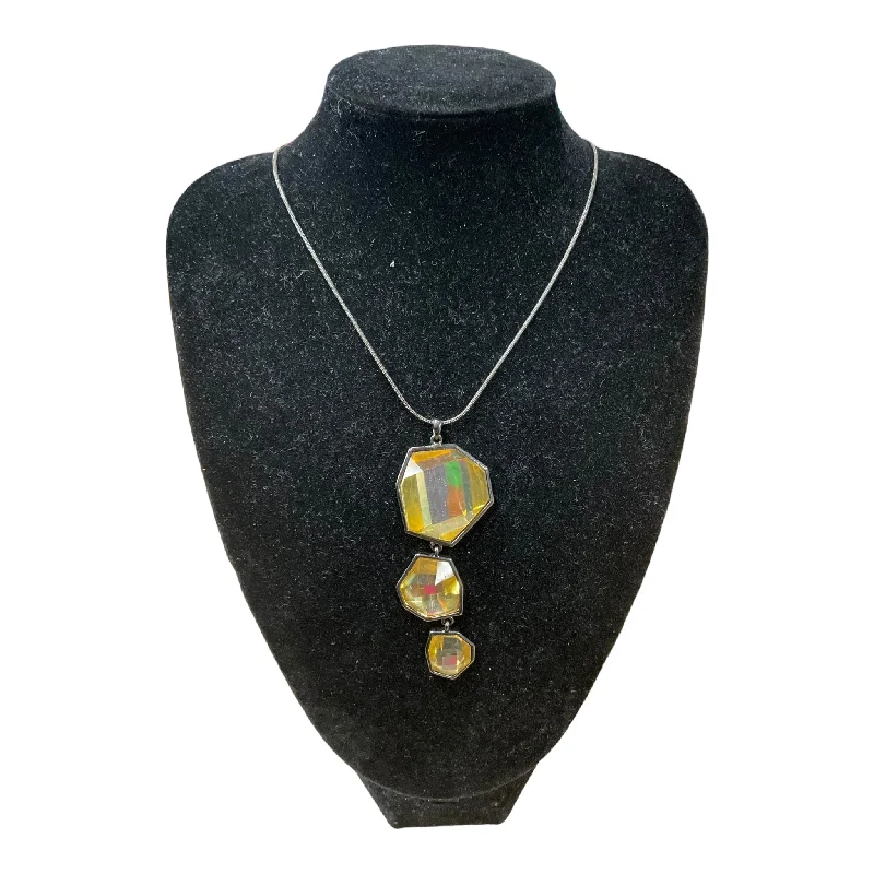 Beautiful necklaces and pendants with diamond halo settings for extra brilliance-Necklace Pendant By Chicos