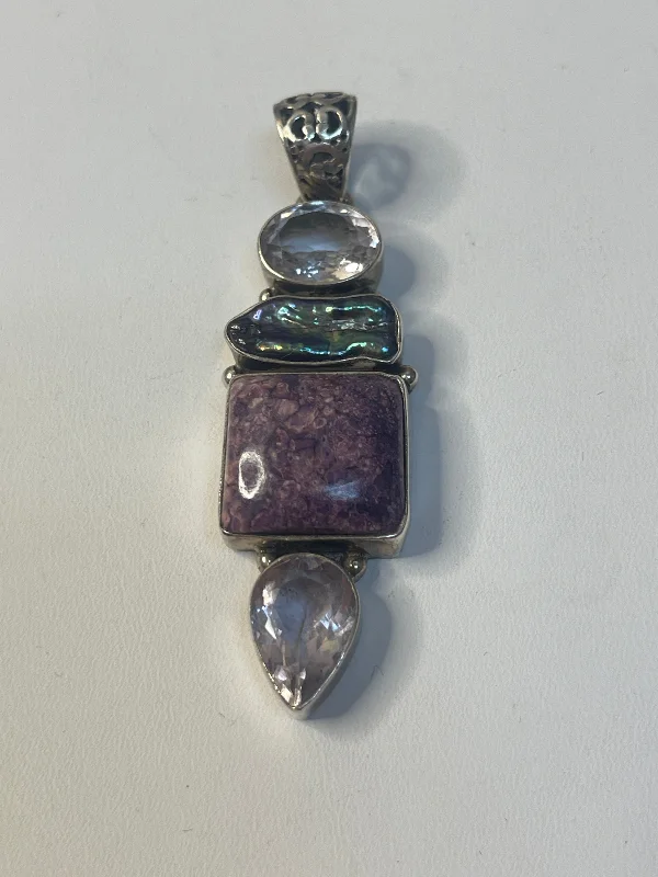 Best necklaces and pendants with glowing moonstone for an ethereal glow-Necklace Pendant By Cmb