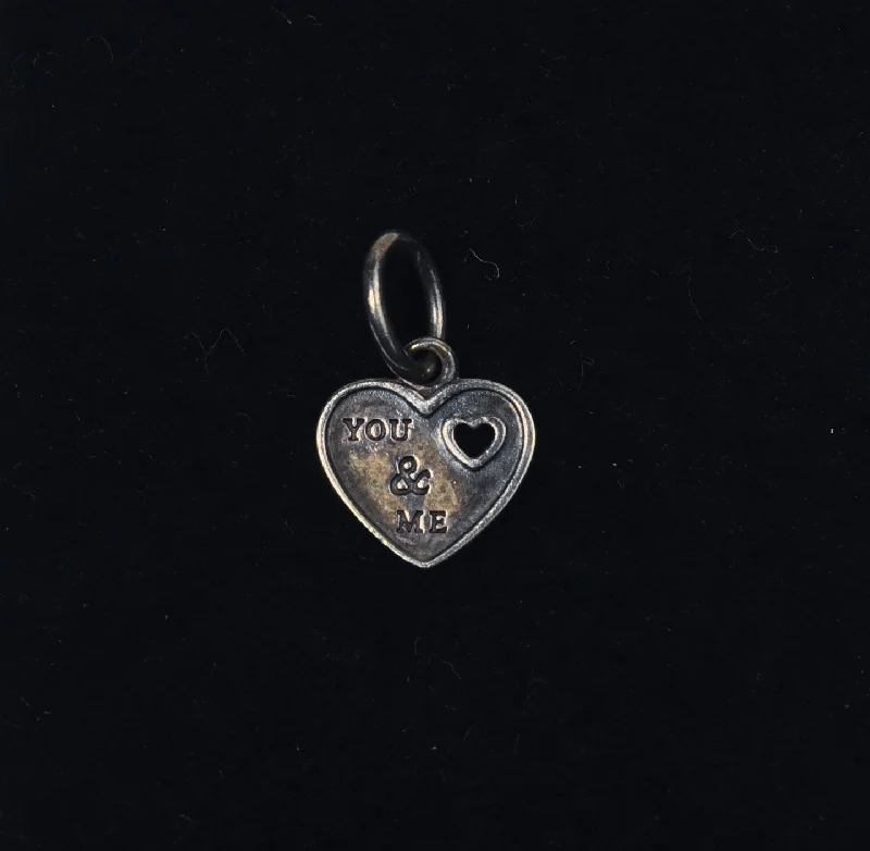 Best necklaces and pendants with matching rings for a coordinated jewelry set-Pandora - Vintage "I Love You" Heart Charm