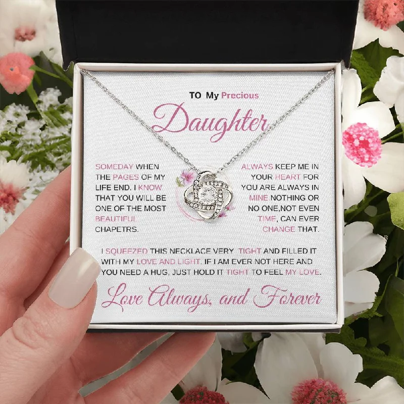 Best necklaces and pendants with matching earrings for a coordinated, elegant look-SAY IT ALL WITH THIS BEAUTIFUL LOVE KNOT NECKLACE FOR YOUR DAUGTHER'S GRADUATION, BIRTHDAY OR JUST SAY I LOVE YOU!!!