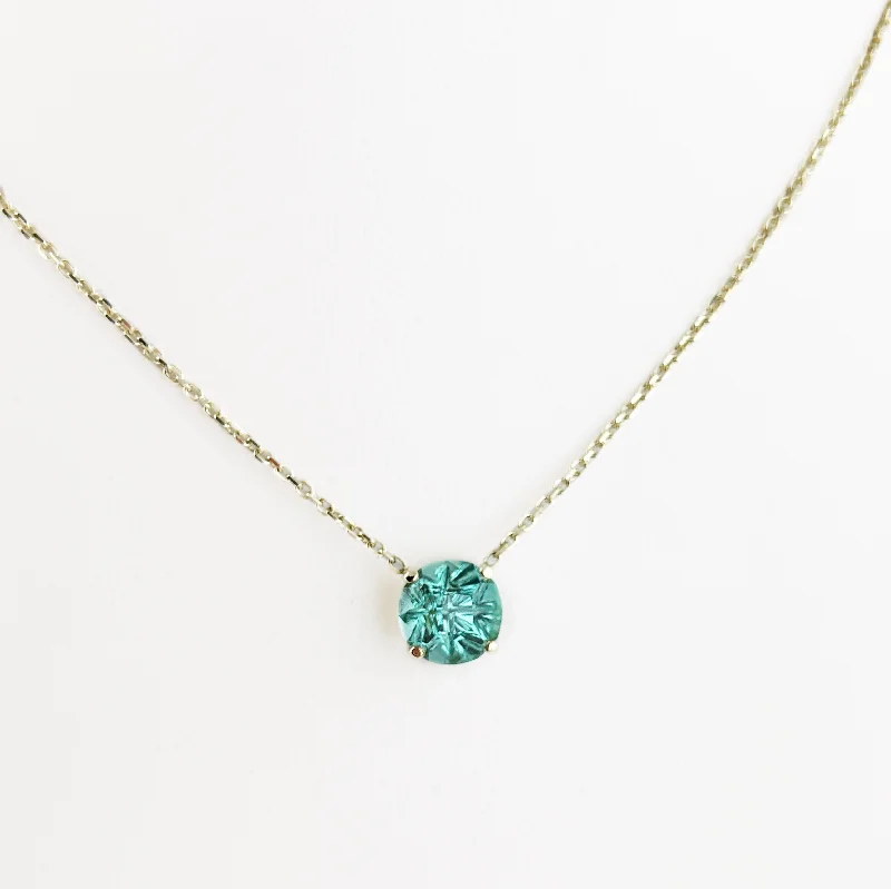 Best necklaces and pendants with layered designs for a chic, stacked look-Seafoam Tourmaline Pendant Necklace