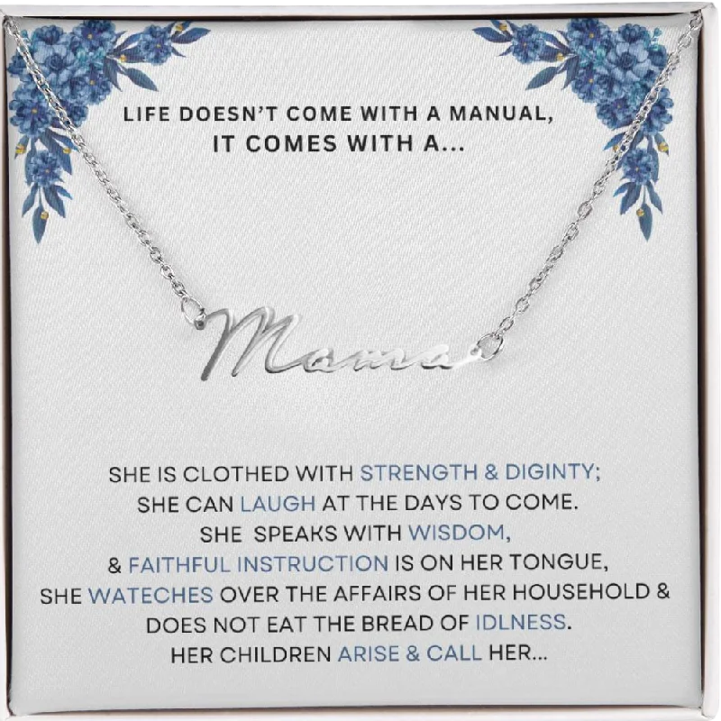 Stunning necklaces and pendants with sapphire gemstones for a luxurious blue hue-TELL YOUR MAMA YOU LOVE AND APPRICIATE HER THIS MOTHERS DAY WITH THIS BEAUTIFUL NAME NECKLACE, NEW MOM GITF, WIFE GRANDMOTHERS GIFT, BONUS MOM,