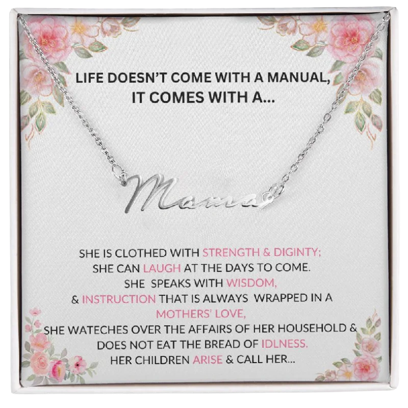 Simple necklaces and pendants with tiny charms for a delicate and casual vibe-TELL YOUR MAMA HOW MUCH YOU LOVE AND APPRICIATE HER THIS MOTHERS DAY WITH THIS BEAUTIFUL NAME NECKLACE, NEW MOM GIFT, WIFE, GRANDMOTHER'S GIFT, BONUS MOM,